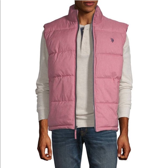 U.S. Polo Assn. Other - U.S. Polo Assn. Light Pink/Salmon Puffer Vest